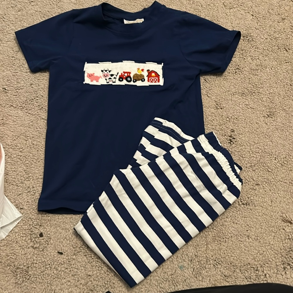 Smocked farm set
